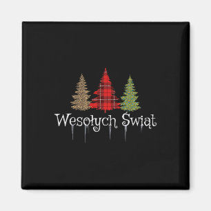 Íman Árvores de Xadrez Wesolych, Feliz Natal Polonês