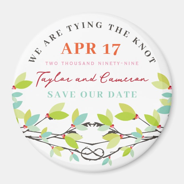 Íman Árvores do Amor Enodadas Casamento de Primavera Sa (Frente)