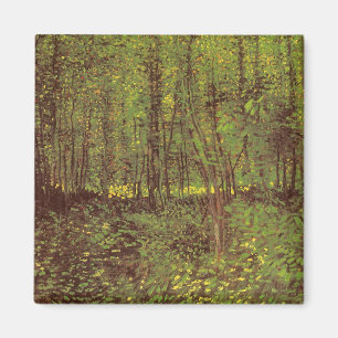 Íman Árvores e Sub-bosque por Vincent van Gogh