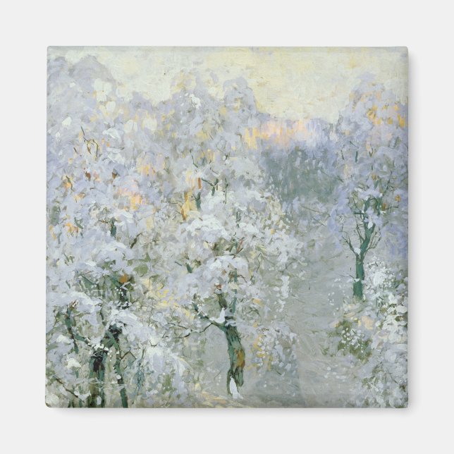 Íman Árvores em Wintry Silver, 1910 (Frente)