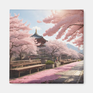 Íman Árvores Sakura no Japão