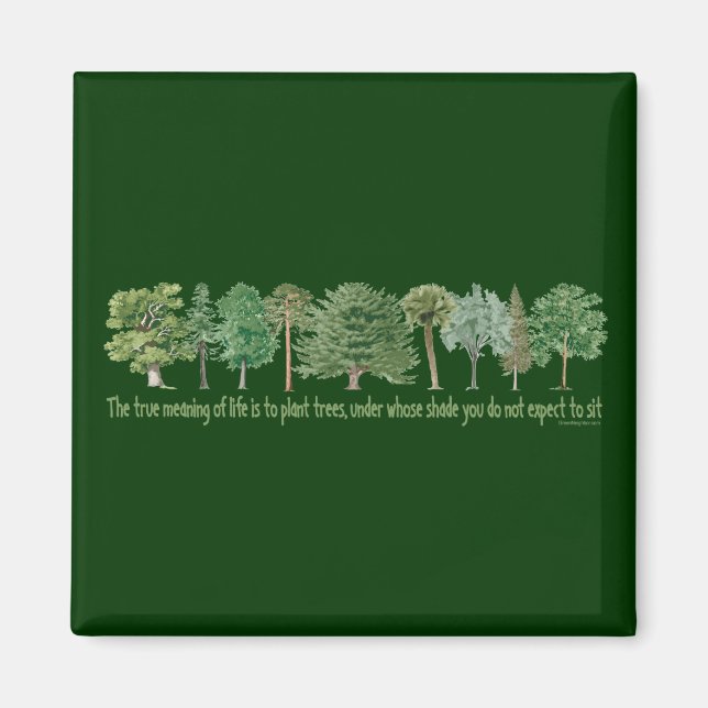 Íman Árvores Vegetais - Tree Lover, Hugger (Frente)