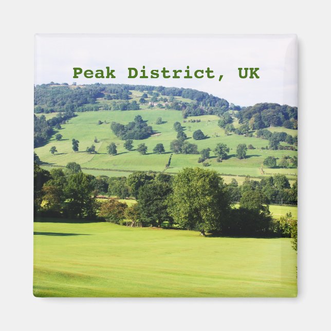 Íman Árvores verdes em colinas (Frente)