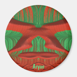 Íman ARYAN ~ Sombras Verdes, Fractais de Natal Vermelho