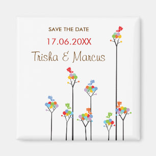 Íman As árvores pontilhadas & os pássaros bonitos