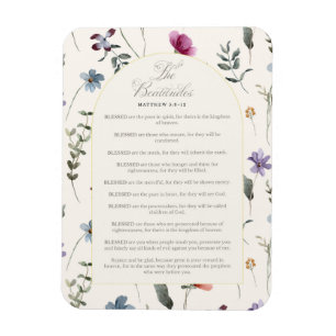 Íman As Beatitudes Mateus 5:3–12 Escritura Floral