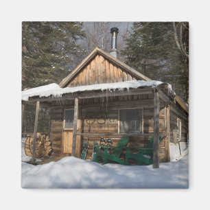 Íman As cabanas no pequeno Lyford Pond da AMC