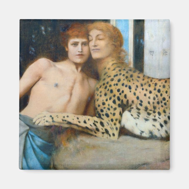 Íman As Carícias, Fernand Khnopff (Frente)