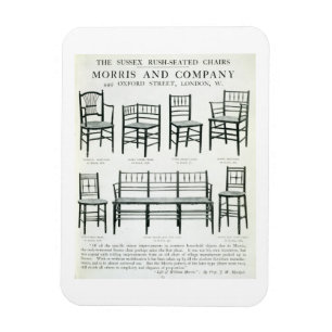 Íman As cátedras Sussex Rush Seated, feitas por Morris 