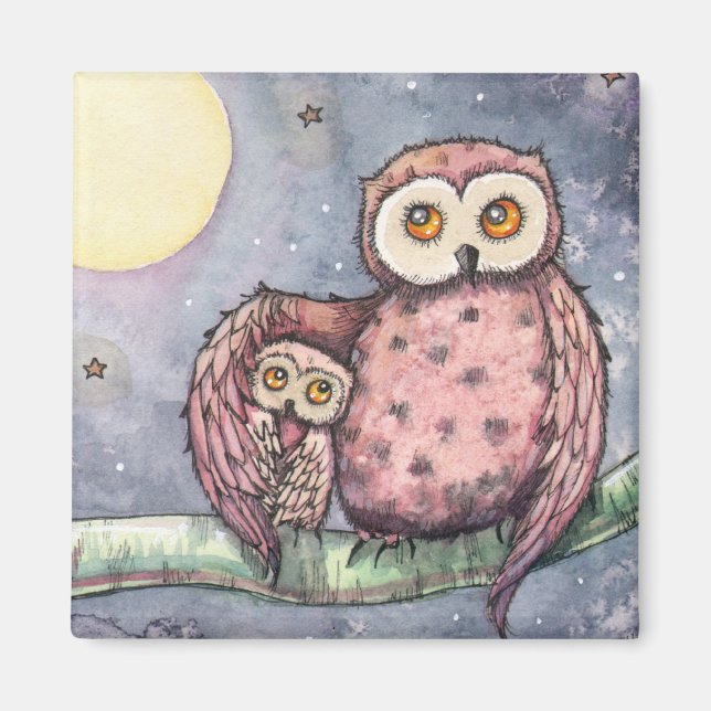 Íman As corujas e o magnata da lua (Frente)