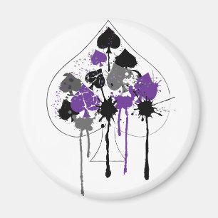Íman Ás de Espadas Orgulho Asexual Aromântico