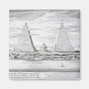 Íman As duas pirâmides de Moeris, rei de Egipto e seu