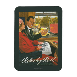 Íman As estradas de ferro britânicas relaxam pelo