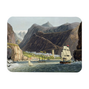 Íman As estradas, St Helena, gravado por Robert Havell
