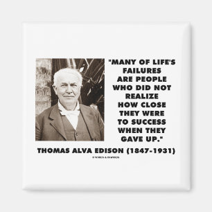 Íman As falhas de Thomas Edison perto do sucesso deram