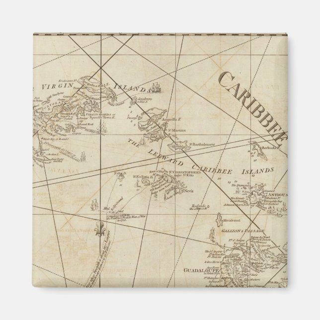 Íman As Ilhas Caribes, as Ilhas Virgens (Frente)