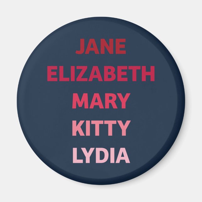 Íman As Irmãs Bennet (Frente)