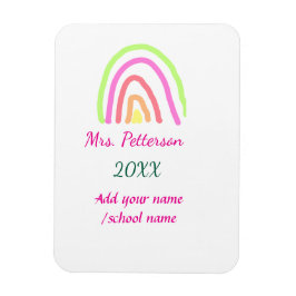 Íman As listras coloridas do arco-íris adicionam o nome