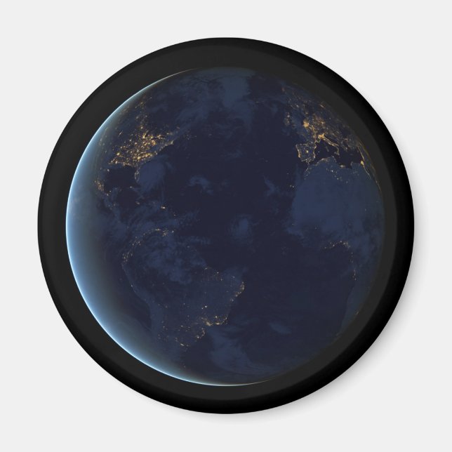 Íman As Luzes da Terra à Noite (Frente)