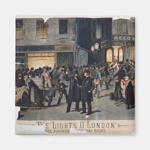 Íman "As luzes O" London (litho da cor)