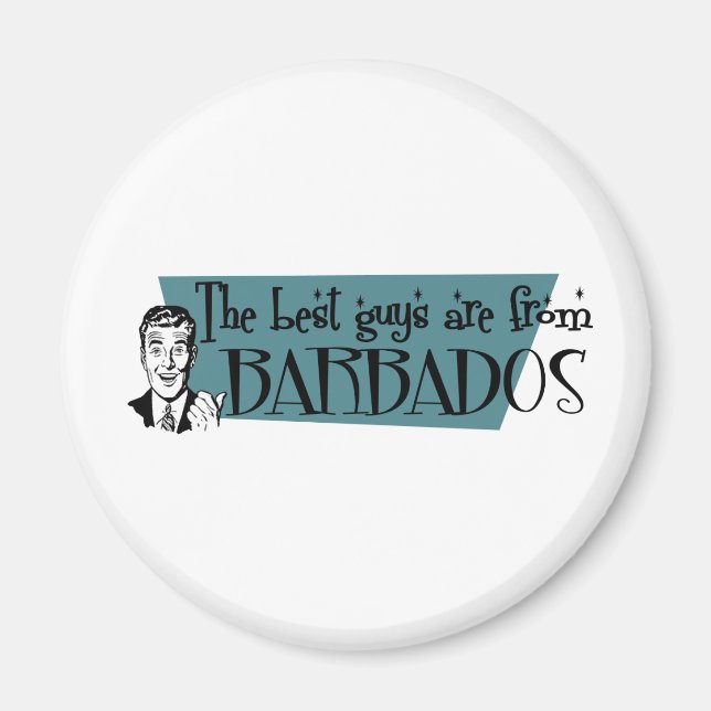 Íman As melhores Caras são de Barbados (Frente)