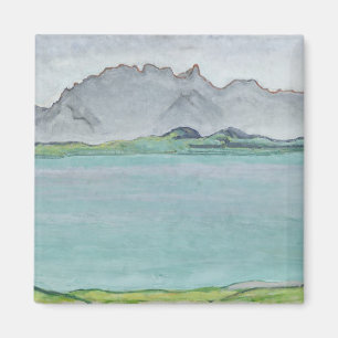 Íman As montanhas de Stockhorn e o lago Thun, 1911