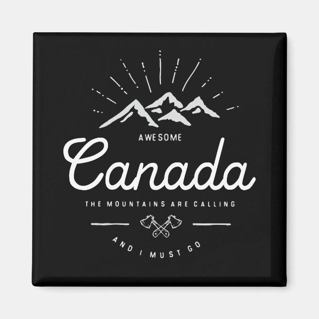 Íman As montanhas do Canadá estão chamando de "Eu devo  (Frente)