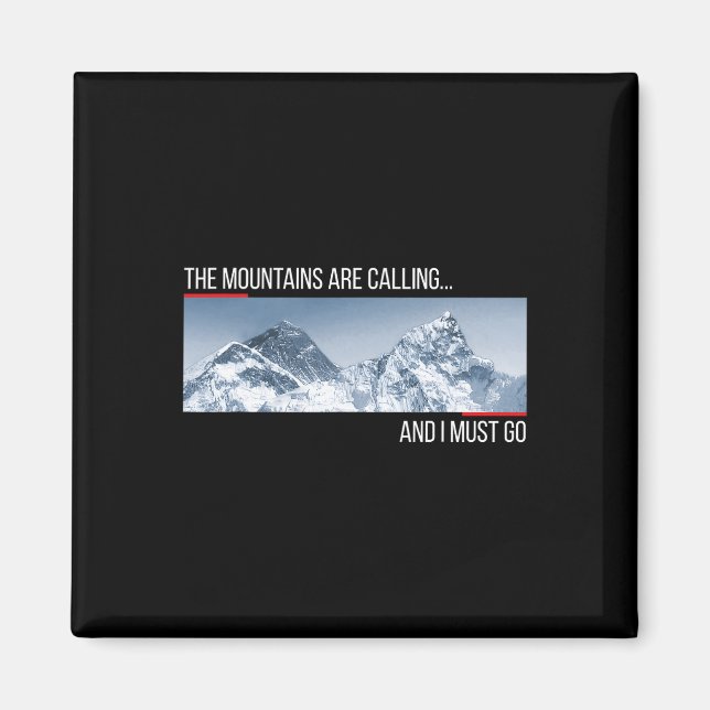 Íman As Montanhas Estão Chamando E Eu Devo Ir Monte Eve (Frente)