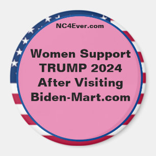 Íman As mulheres dão suporte ao TRUMP 2024 após a Imã d