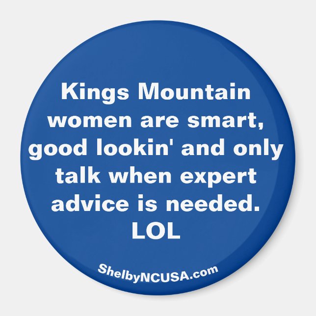 Íman As mulheres de Kings Mountain são... (Frente)
