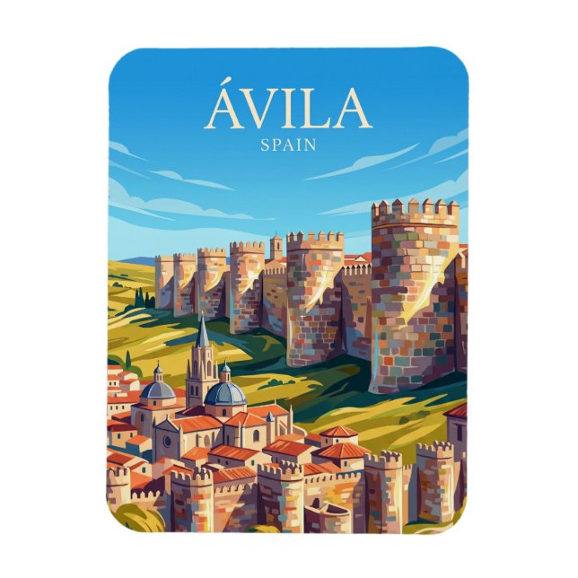 Íman As muralhas de Ávila Espanha (Vertical)