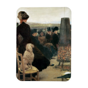 Íman As raças em Auteuil, parte de um triptych (óleo 