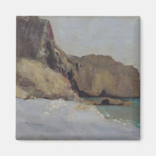 Íman As rochas em Vallieres, perto de Royan