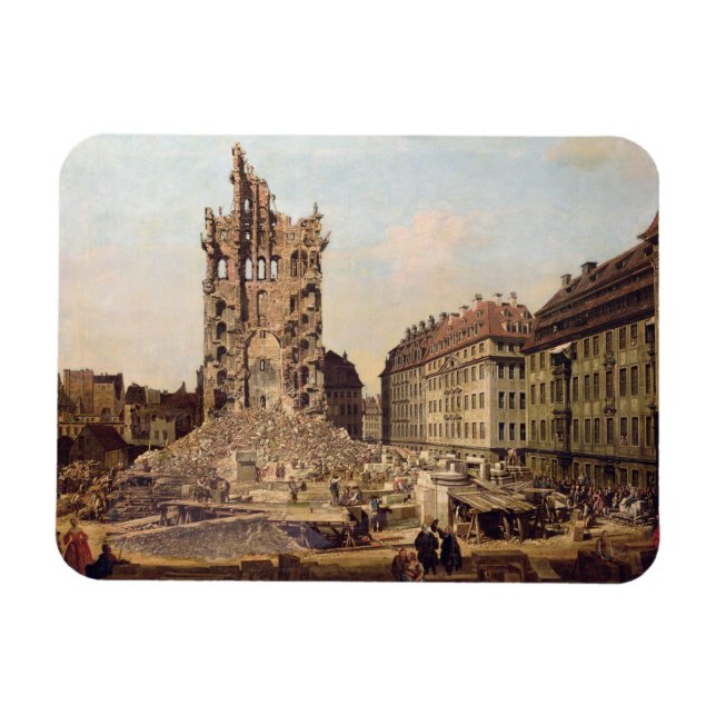 Íman As ruínas do velho Kreuzkirche, Dresden (Horizontal)