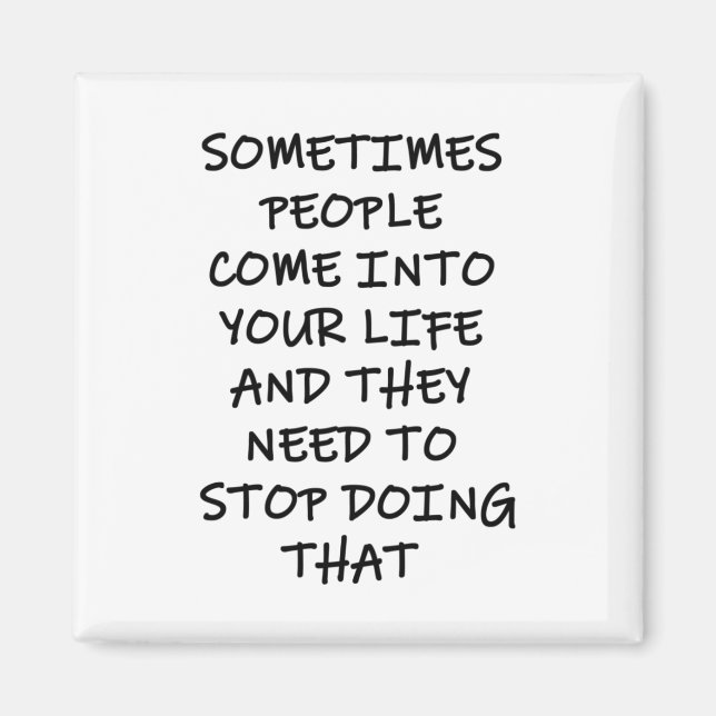 Íman Às Vezes Pessoas Entram Em Sua Vida (Frente)