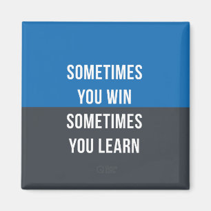 Íman Às vezes você ganha, às vezes você aprende o 