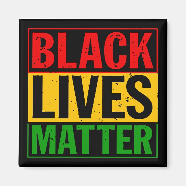 ÍMAN "AS VIDAS NEGRAS SÃO IMPORTANTES" (Frente)