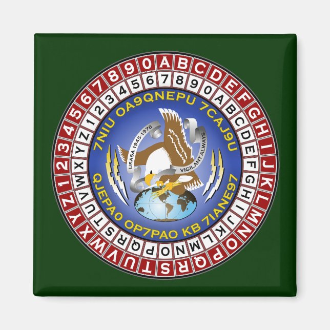 Íman ASA Cipher Wheel 1 (Frente)