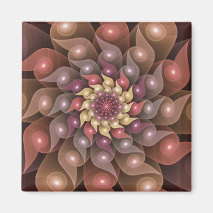 Íman Asas Espirais, Arte Fractal Colorida Moderna Abstr