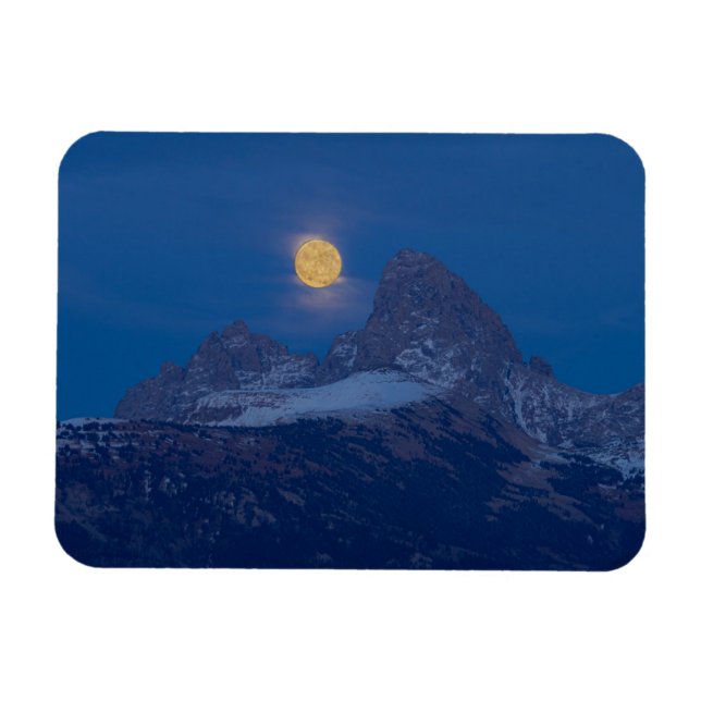 Íman Ascensão de Lua Completa | Grand Teton Driggs, Ida (Horizontal)