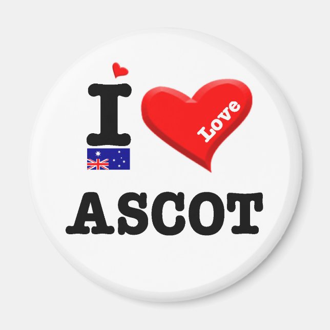Íman ASCOT - I Love (Frente)