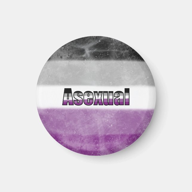 Íman Asexual pride flag magnet (Frente)