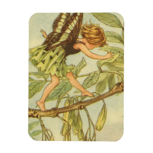 Íman Ash Tree Fairy Walking on Branch (Vertical)