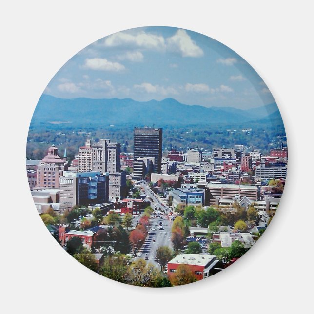 Íman Asheville Camiseta (Frente)