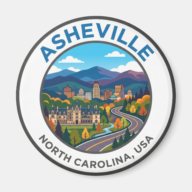 Íman Asheville EUA (Frente)