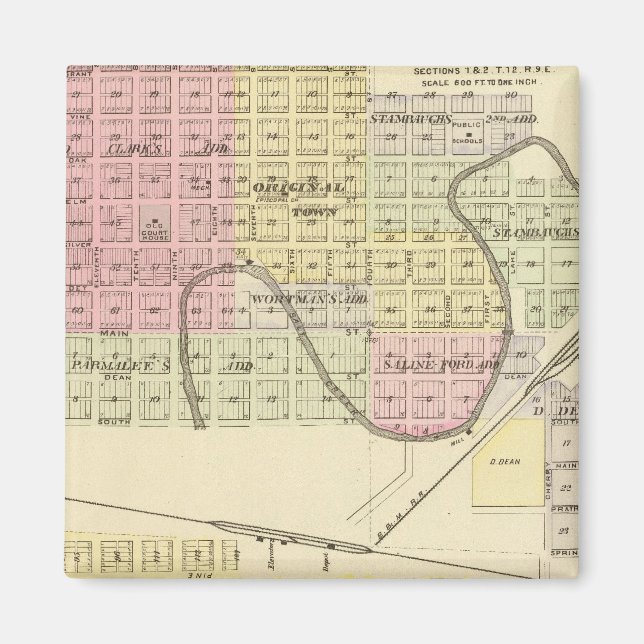 Íman Ashland e Wahoo, Nebraska (Frente)