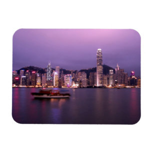 Íman Ásia, China, Hong Kong, horizonte da cidade e
