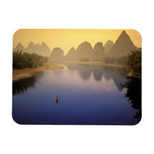 Íman Ásia, China, Província de Guangxi, Yangshuo. Sol