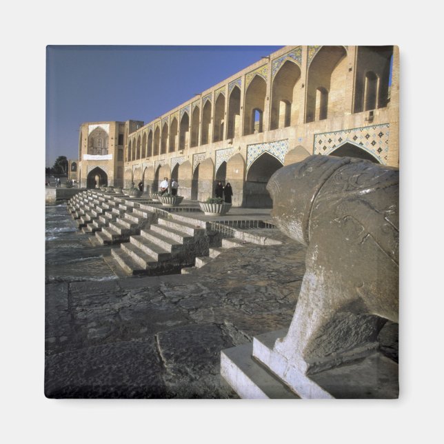 Íman Ásia, Irã, Isfahan. Ponte Pol-e Khaju. (Frente)