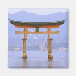 Íman Ásia, Japão, Hiroshima. Mivaiima. Portão Torii